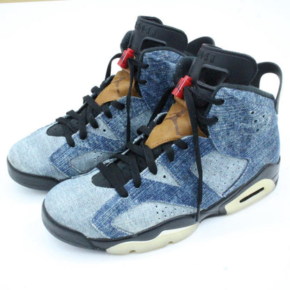 [Used] NIKE | Nike AIR JORDAN 6 WASHED DENIM Sneakers CT5350-401 Blue 27cm [Kakogawa Logistics] 