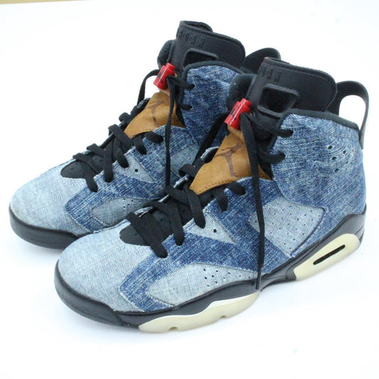 [Used] NIKE | Nike AIR JORDAN 6 WASHED DENIM Sneakers CT5350-401 Blue 27cm [Kakogawa Logistics] 