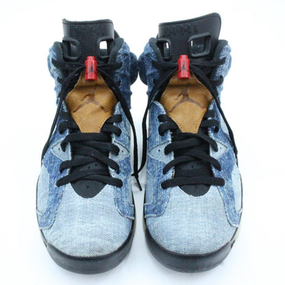 [Used] NIKE | Nike AIR JORDAN 6 WASHED DENIM Sneakers CT5350-401 Blue 27cm [Kakogawa Logistics] 