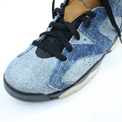 [Used] NIKE | Nike AIR JORDAN 6 WASHED DENIM Sneakers CT5350-401 Blue 27cm [Kakogawa Logistics] 