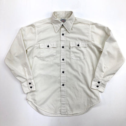 [Used] Levi's | Levi's 70s White Tab Vintage Long Sleeve Shirt White Size: L [Kakogawa Logistics] 