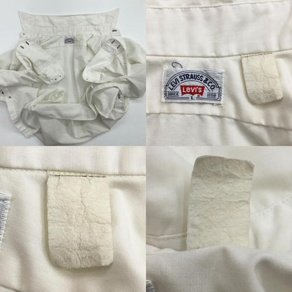 [Used] Levi's | Levi's 70s White Tab Vintage Long Sleeve Shirt White Size: L [Kakogawa Logistics] 
