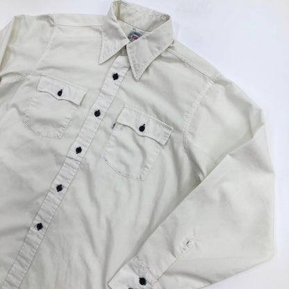 [Used] Levi's | Levi's 70s White Tab Vintage Long Sleeve Shirt White Size: L [Kakogawa Logistics] 