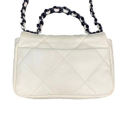 CHANEL | シャネル CHANEL 19 ラムスキン ショルダーバッグ シルバー金具 ショルダーバッグ AS1160 PXPPUE0J ホワイト【瀬戸大橋店】