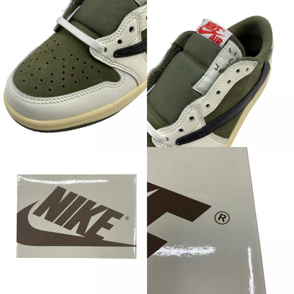 [Used] NIKE | Nike Travis Scott x Air Jordan 1 Low OG SP Reverse Olive Sneakers DM7866-200 Olive 26cm [Kakogawa Logistics] 