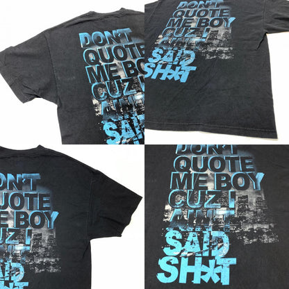 [Used] RUTHLESS RECORDS EASY E COMPTON Short Sleeve T-Shirt Black [Kakogawa Logistics] 
