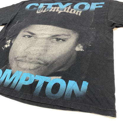 [Used] RUTHLESS RECORDS EASY E COMPTON Short Sleeve T-Shirt Black [Kakogawa Logistics] 