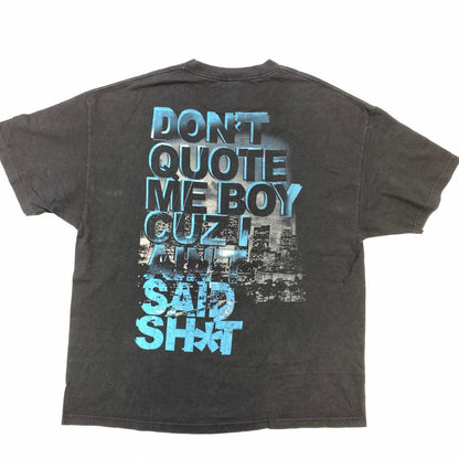 [Used] RUTHLESS RECORDS EASY E COMPTON Short Sleeve T-Shirt Black [Kakogawa Logistics] 