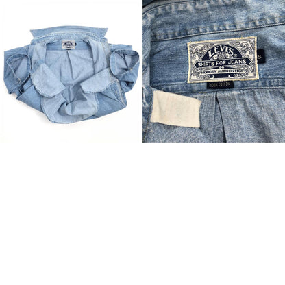 【中古】Levi's | リーバイス ～90年代 DENIM SHIRTS デニムシャツ 半袖シャツ ブルー サイズ：S【加古川物流】