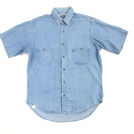 【中古】Levi's | リーバイス ～90年代 DENIM SHIRTS デニムシャツ 半袖シャツ ブルー サイズ：S【加古川物流】