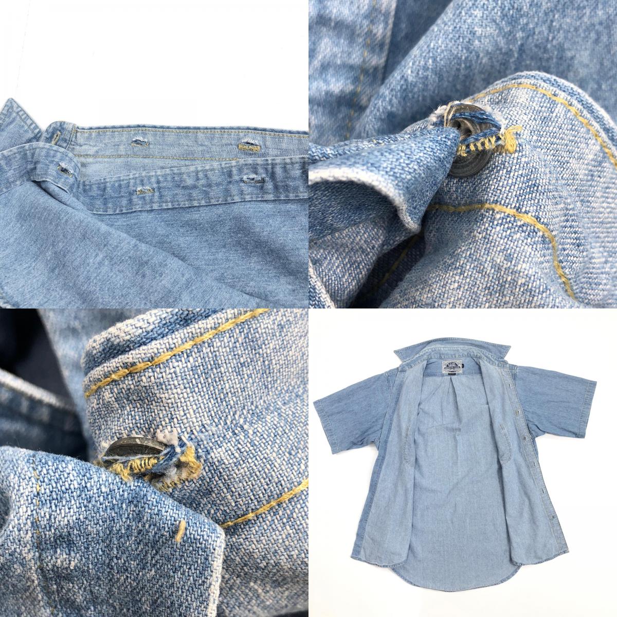 【中古】Levi's | リーバイス ～90年代 DENIM SHIRTS デニムシャツ 半袖シャツ ブルー サイズ：S【加古川物流】