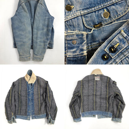 [Used] Lee | 80s STORM RIDER Storm Rider Print Tag Made in USA Denim Blue [Kakogawa Logistics] 