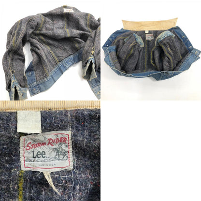 [Used] Lee | 80s STORM RIDER Storm Rider Print Tag Made in USA Denim Blue [Kakogawa Logistics] 