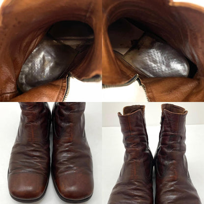 【中古】THE FLOSHEIM SHOE | フローシャイム サイドジップブーツ 30217 ブラウン【尾張小牧店】