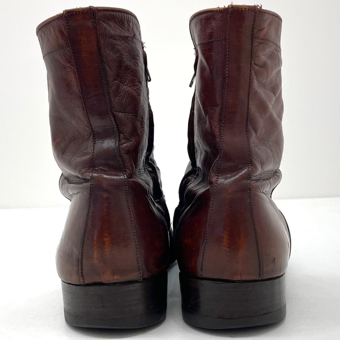 【中古】THE FLOSHEIM SHOE | フローシャイム サイドジップブーツ 30217 ブラウン【尾張小牧店】