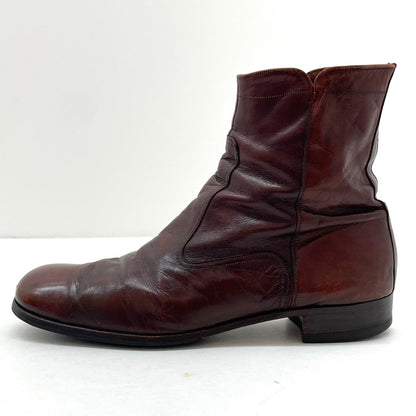 【中古】THE FLOSHEIM SHOE | フローシャイム サイドジップブーツ 30217 ブラウン【尾張小牧店】