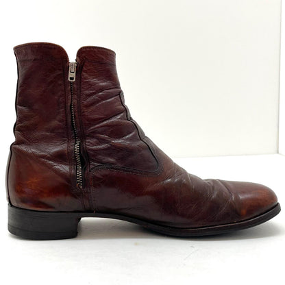 【中古】THE FLOSHEIM SHOE | フローシャイム サイドジップブーツ 30217 ブラウン【尾張小牧店】