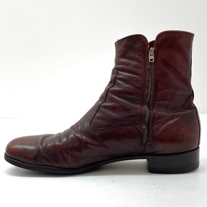 【中古】THE FLOSHEIM SHOE | フローシャイム サイドジップブーツ 30217 ブラウン【尾張小牧店】