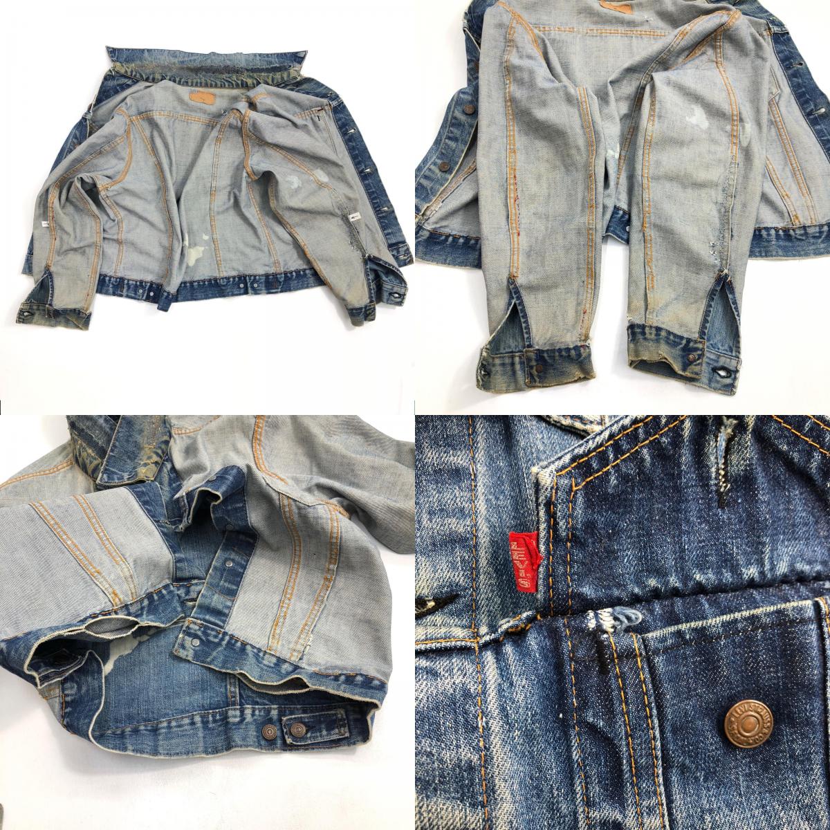 【中古】Levi's | リーバイス 70505 4th ビッグE オレンジステッチ ボタン裏521 デニム インディゴ【加古川物流】