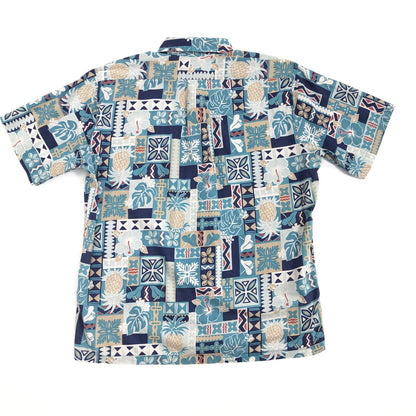 [Used] Reyn Spooner | Joe Kealuha's Pullover Hawaiian Hibiscus Other Tops Light Blue [Kakogawa Logistics] 