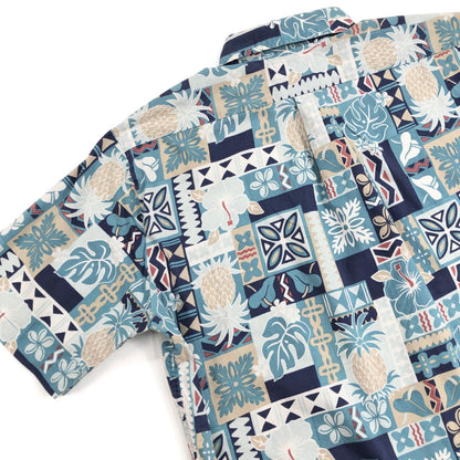 [Used] Reyn Spooner | Joe Kealuha's Pullover Hawaiian Hibiscus Other Tops Light Blue [Kakogawa Logistics] 
