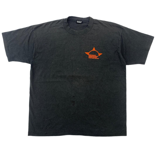 【中古】FRUIT OF THE LOOM | フルーツオブザルーム 90年代 GLOBAL ENERGY AND ENVIRONMENTAL SOLUTIONS USA製 半袖Ｔシャツ ブラック サイズ：XL【加古川物流】