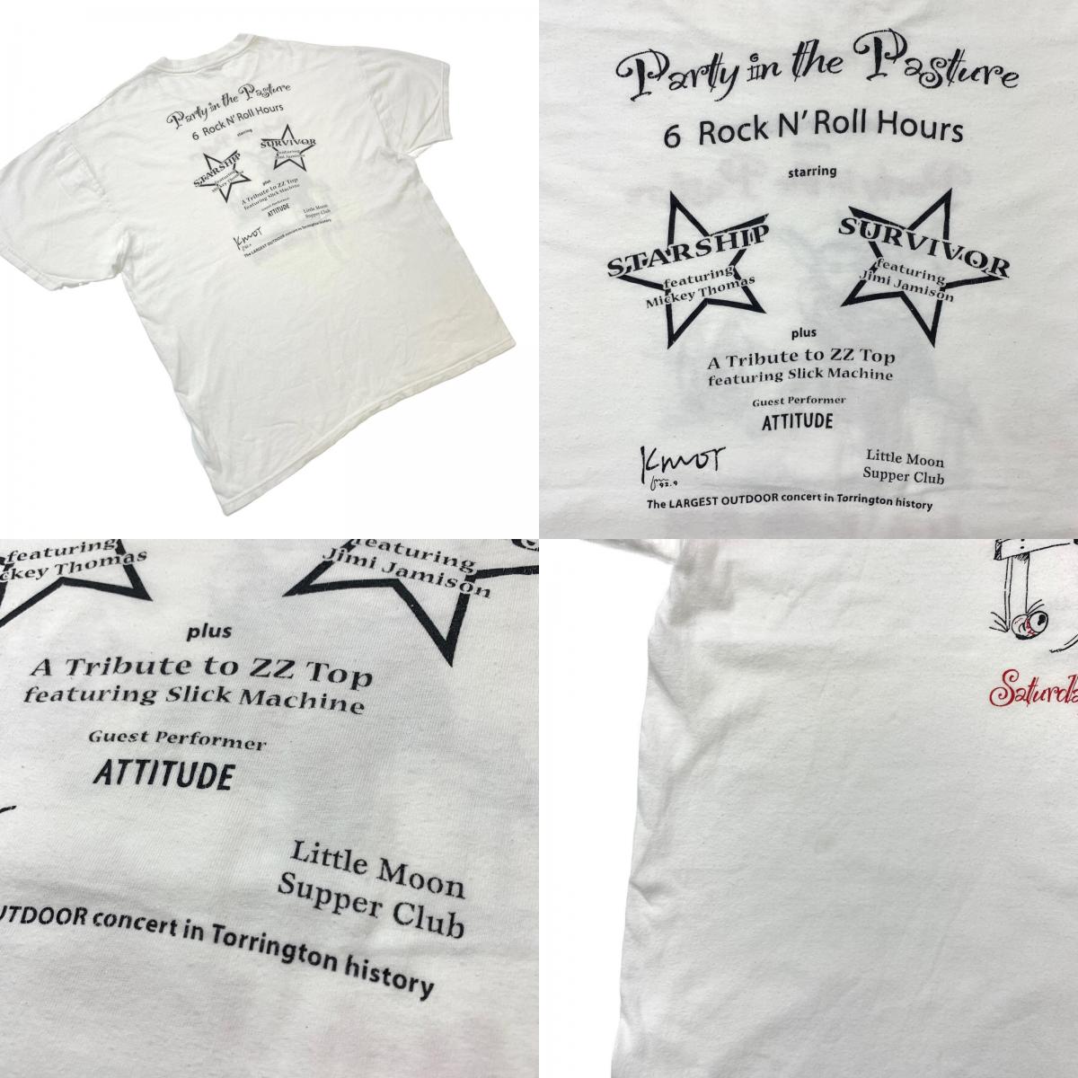 【中古】Hanes | ヘインズ 90年代 Heater Productions 両面 2面 半袖Ｔシャツ ホワイト サイズ：XL【加古川物流】