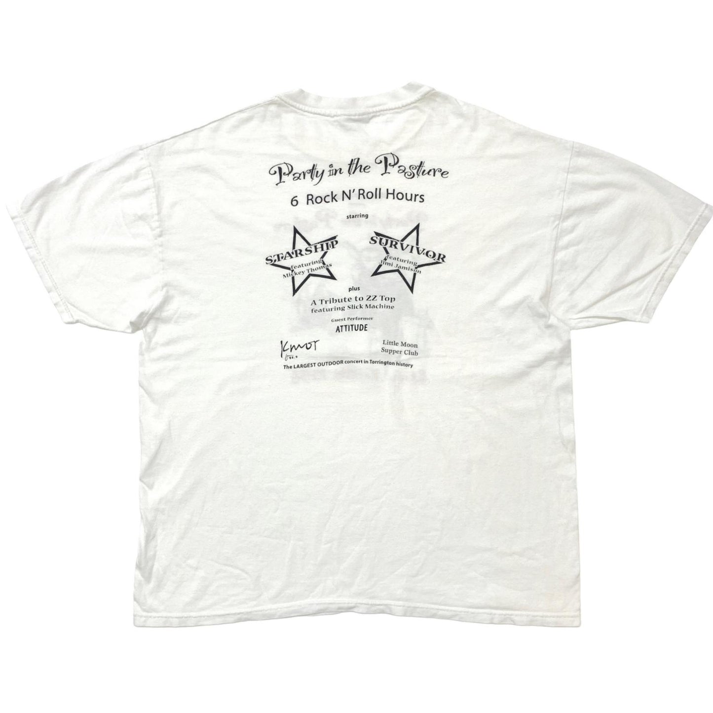 【中古】Hanes | ヘインズ 90年代 Heater Productions 両面 2面 半袖Ｔシャツ ホワイト サイズ：XL【加古川物流】