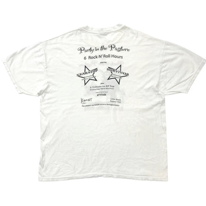 [Used] Hanes | 90s Heater Productions double-sided short-sleeved T-shirt in white, size XL [Kakogawa Logistics] 