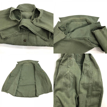 [Used] US ARMY Cotton Sateen, OG 107 1st Long Sleeve Shirt, Olive [Kakogawa Logistics] 