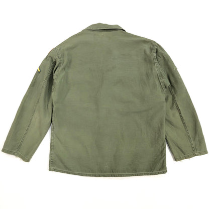 [Used] US ARMY Cotton Sateen, OG 107 1st Long Sleeve Shirt, Olive [Kakogawa Logistics] 