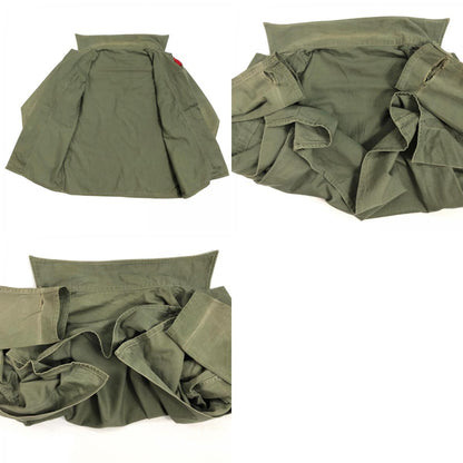[Used] US ARMY Cotton Sateen, OG 107 3rd US Army Long Sleeve Shirt Olive [Kakogawa Logistics] 