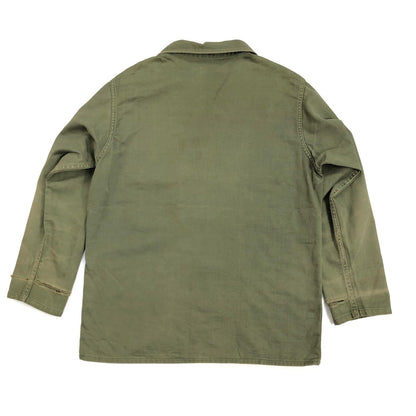 [Used] US ARMY Cotton Sateen, OG 107 3rd US Army Long Sleeve Shirt Olive [Kakogawa Logistics] 