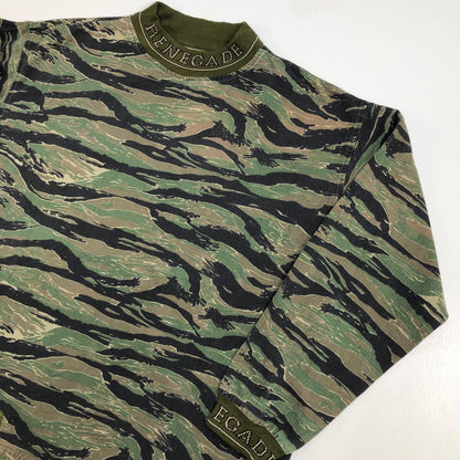[Used] RENEGADE Tiger camo rib design pullover Other outerwear Camo Size: XL [Kakogawa Logistics] 