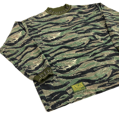 [Used] RENEGADE Tiger camo rib design pullover Other outerwear Camo Size: XL [Kakogawa Logistics] 
