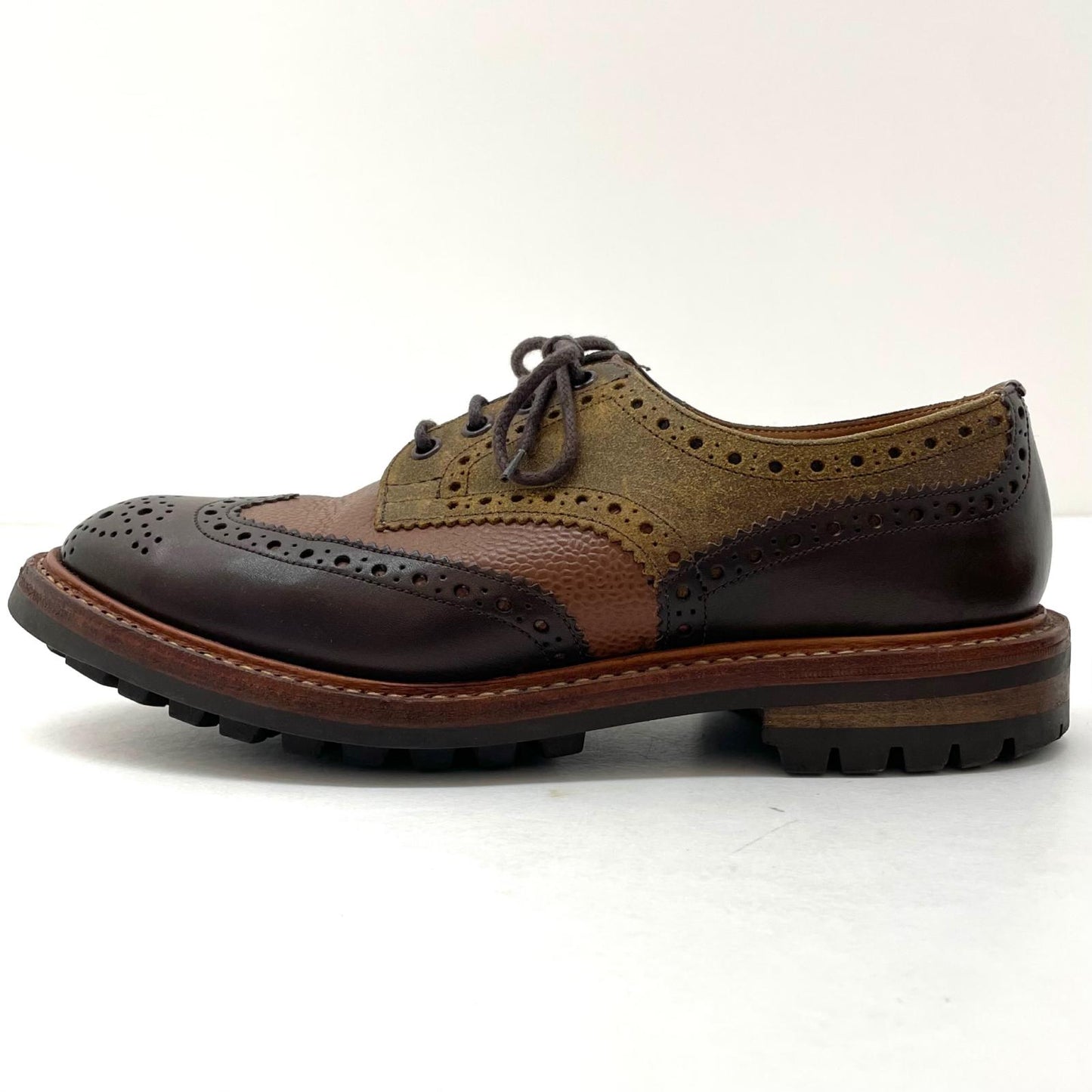 【中古】Tricker's | トリッカーズ BOURTON メダリオンシューズ レザーシューズ ブラウン【尾張小牧店】