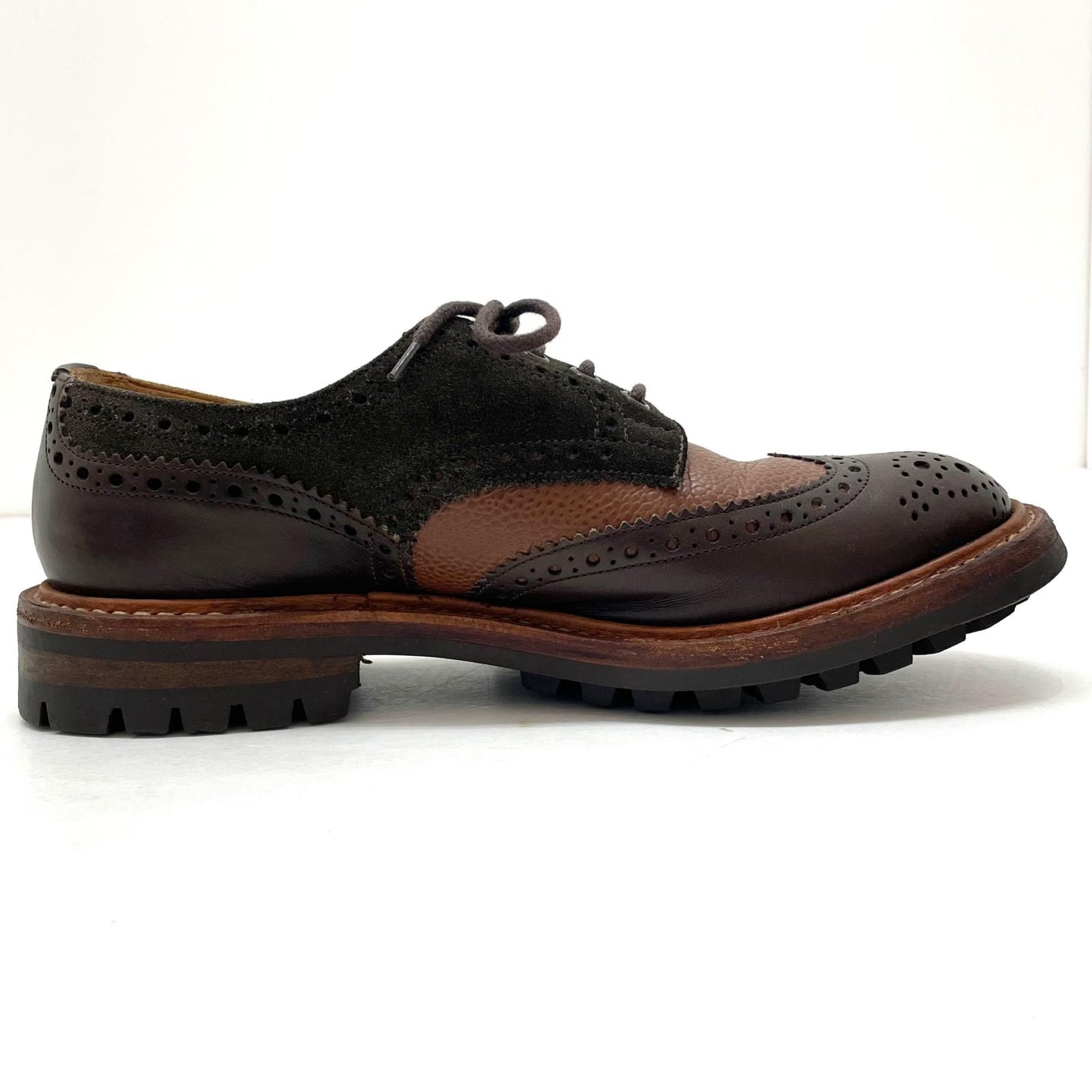 【中古】Tricker's | トリッカーズ BOURTON メダリオンシューズ レザーシューズ ブラウン【尾張小牧店】