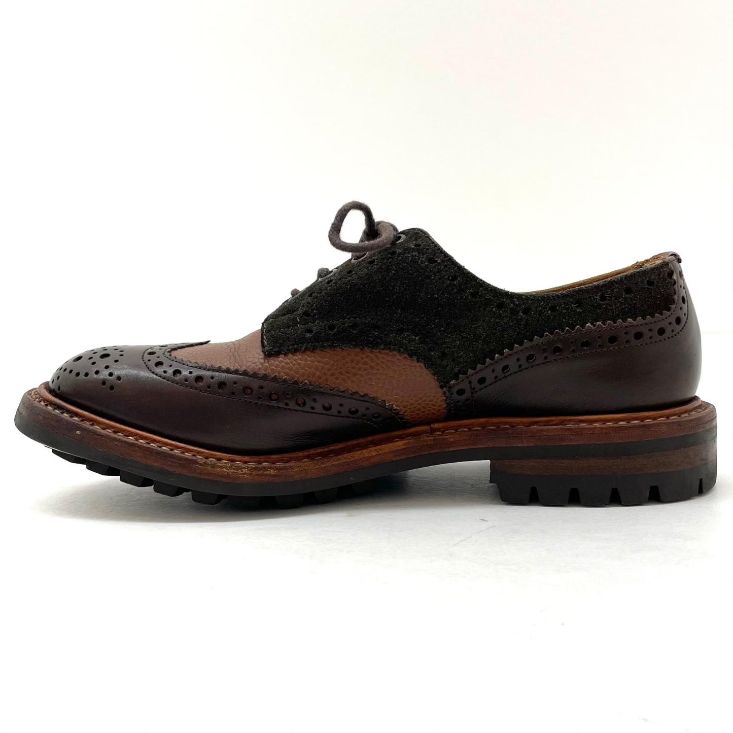 【中古】Tricker's | トリッカーズ BOURTON メダリオンシューズ レザーシューズ ブラウン【尾張小牧店】
