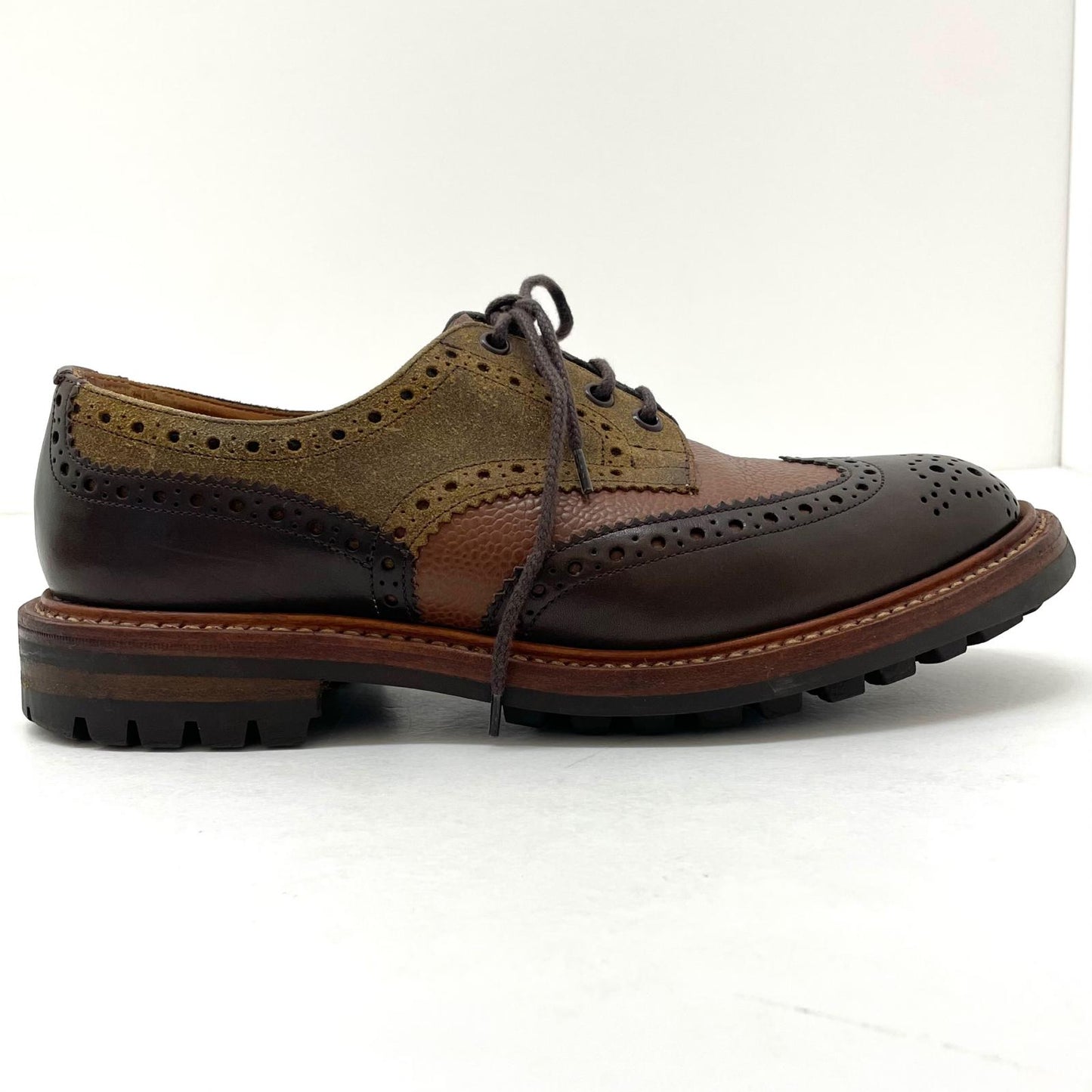 【中古】Tricker's | トリッカーズ BOURTON メダリオンシューズ レザーシューズ ブラウン【尾張小牧店】