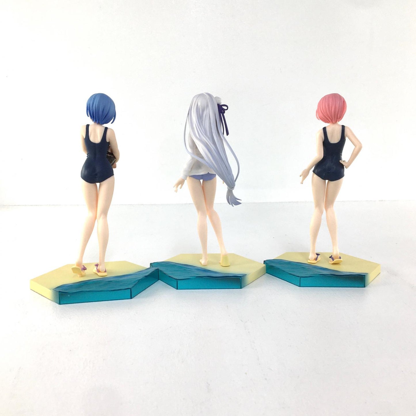 【中古】 Re:ゼロから始める異世界生活 フィギュア レム ラム エミリア 3体セット【フィギュア】【加古川物流】