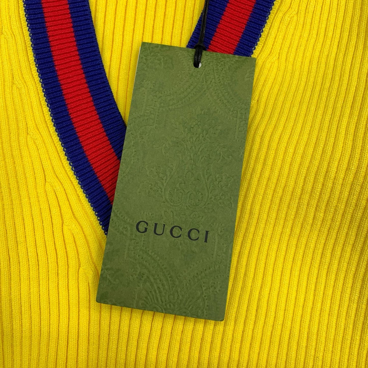 GUCCI | グッチ Stretch viscose top その他トップス 756271XKC7I7549 イエロー サイズ：S【瀬戸大橋店】