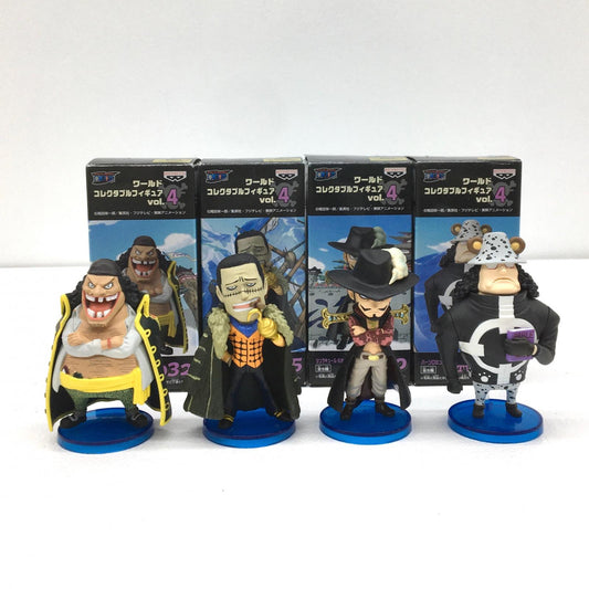 【中古】 ワンピース フィギュア ミホーク クロ コ ダイル ティーチ くま ワールドコレクタブル 4体セット【フィギュア】【加古川物流】