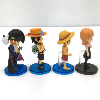 【中古】 ワンピース フィギュア エース ドレーク ナミ ルフィ ワールドコレクタブル 4体セット【フィギュア】【加古川物流】