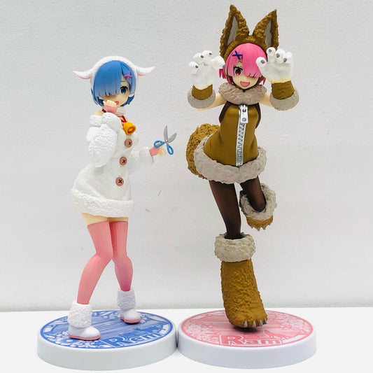 【中古】 フィギュア 「Re：ゼロから始める異世界生活」 レム ラム オオカミと七匹の子ヤギ 2体セット【フィギュア】【加古川物流】