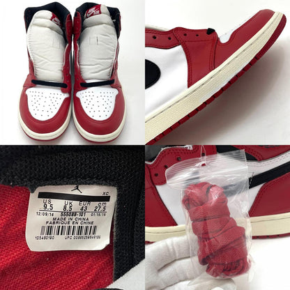 【中古】NIKE | ナイキ Air Jordan 1 Retro High "Chicago" (2015)/エアジョーダン1 レトロ ハイ "シカゴ" (2015) スニーカー 靴　555088-101 レッド×ホワイト×ブラック 27.5cm【尾張小牧店】