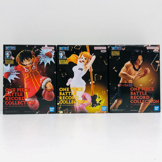【中古】 フィギュア 「ワンピース」 ルフィ ナミ エース バトルレコードコレクション 3体セット【フィギュア】【加古川物流】