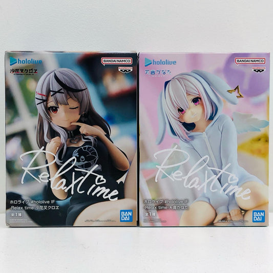 【中古】 「ホロライブ」 フィギュア 沙花叉クロヱ 天音かなた リラックスタイム ２体セット【フィギュア】【加古川物流】