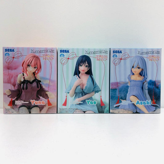 【中古】 「甘神さんちの縁結び」 フィギュア 甘神夕奈-夜重-朝姫 Yumemirize 3体セット【フィギュア】【加古川物流】