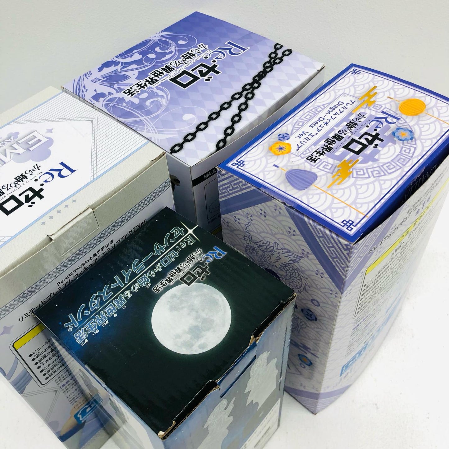 【中古】 ゼロから始める異世界生活 フィギュア レム エミリア 全力造形 LPMほか 4点【フィギュア】【加古川物流】