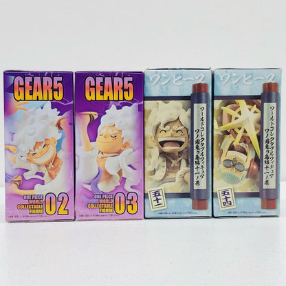 【中古】 「ワンピース」 フィギュア ルフィ-ギア5/フランキー WCF ワノ国 ほか 4点【フィギュア】【加古川物流】